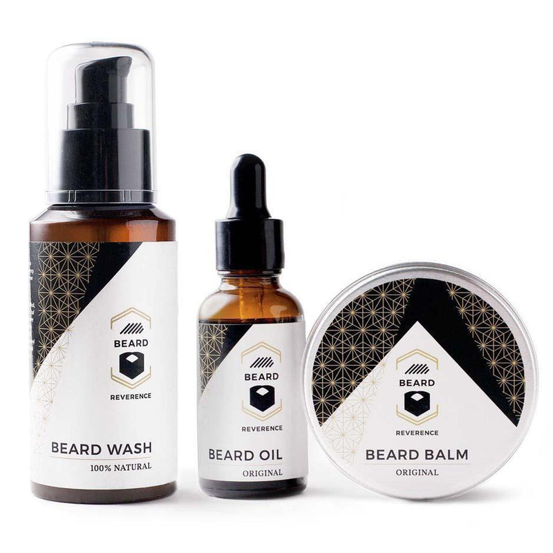 Beard Wash, Beard Oil, and Beard Balm by Beard Reverence. 