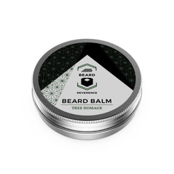 Beard Reverence Tree Homage Beard Balm face up.